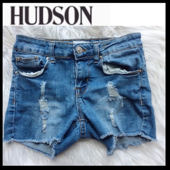 Hudson Jeans Other - HUDSON Girl’s High Rise Distressed Shorts